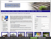 Tablet Screenshot of jamesbuildingservices.com